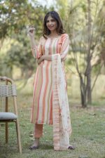 Chic Strips Kurta Set