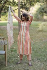 Chic Strips Kurta Set