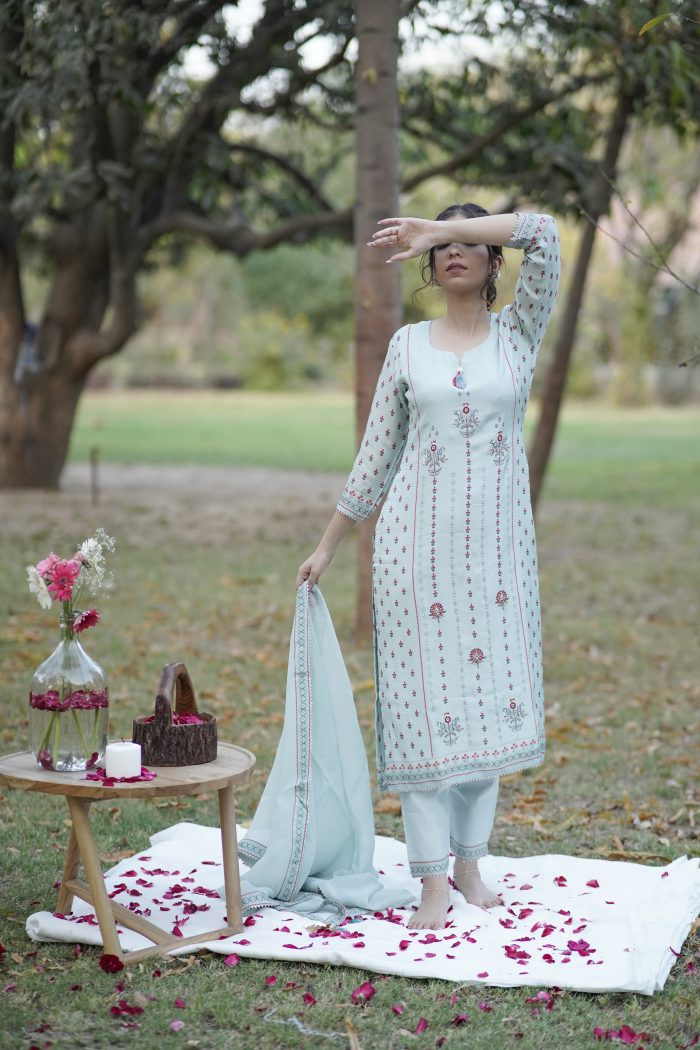 Bling In Blue Kurta Set