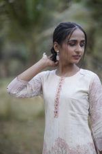 Floral White Kurta Set