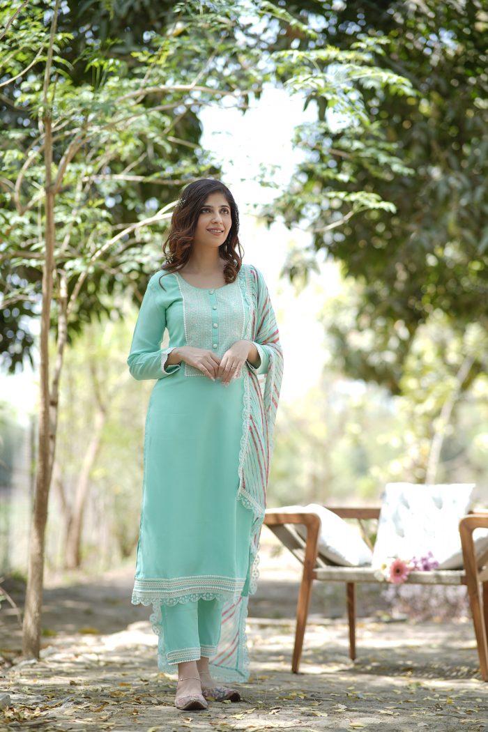 Evening Blue Kurta Set