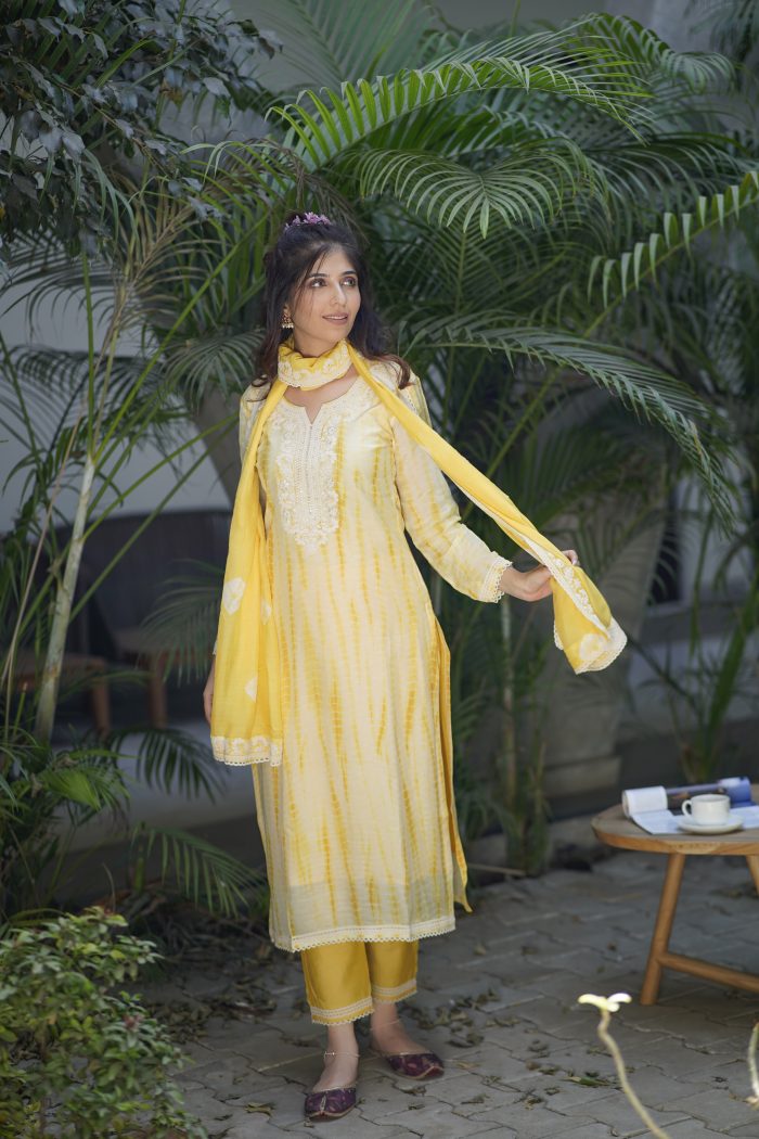 Pearly Yellow Kurta Set