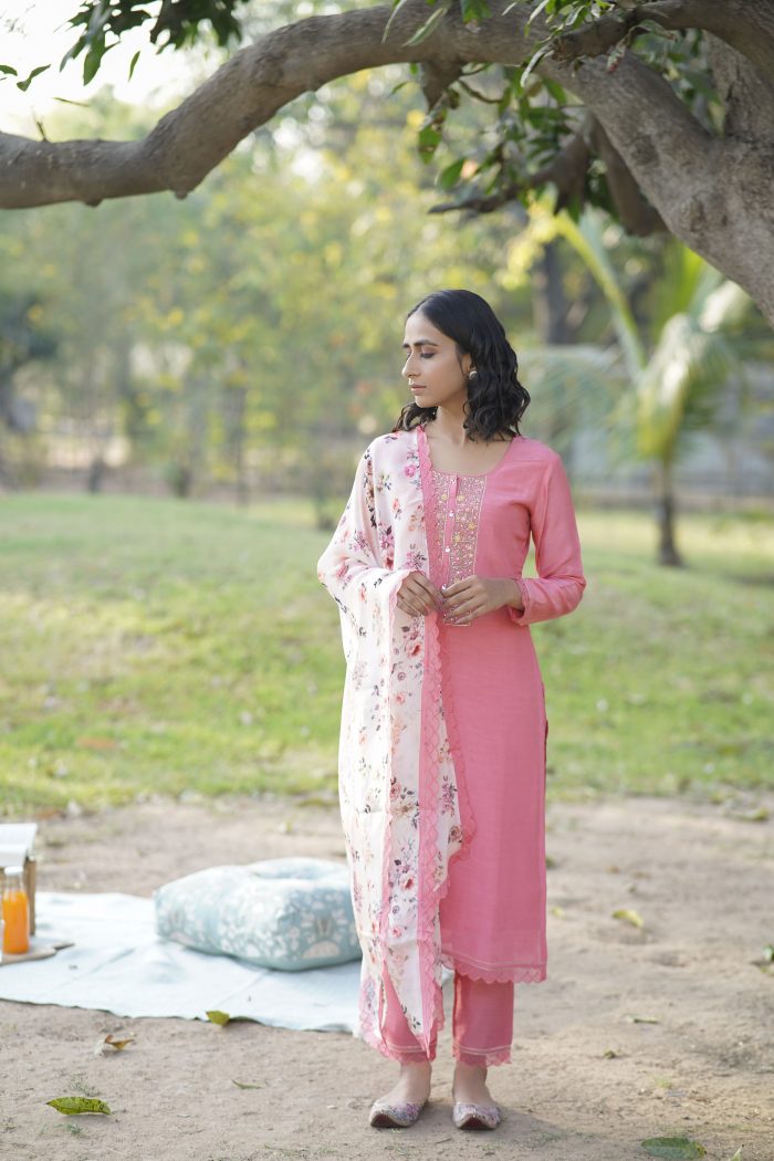 Blossom Pink Kurta Set