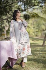 Crushed Grey Kurta Set