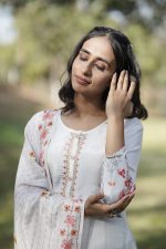 Crushed Grey Kurta Set
