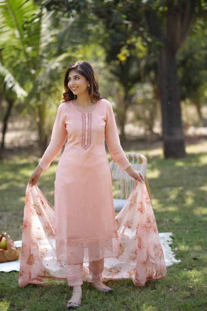 Macaron Rose Kurta Set