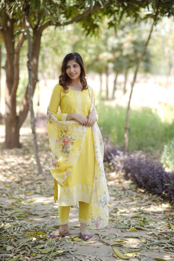 Moody Yellow Kurta Set